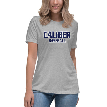 Performance | Women's Relaxed T Shirt | Caliber Baseball | Varsity Script Logo