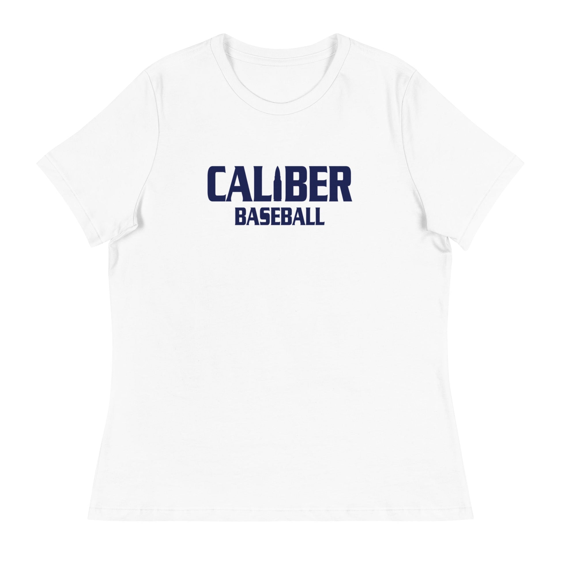 Performance | Women's Relaxed T Shirt | Caliber Baseball | Varsity Script Logo