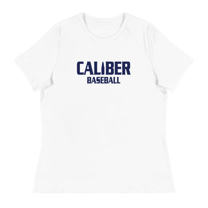 Performance | Women's Relaxed T Shirt | Caliber Baseball | Varsity Script Logo