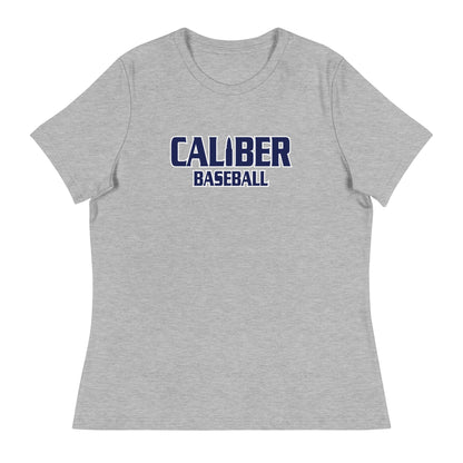 Performance | Women's Relaxed T Shirt | Caliber Baseball | Varsity Script Logo