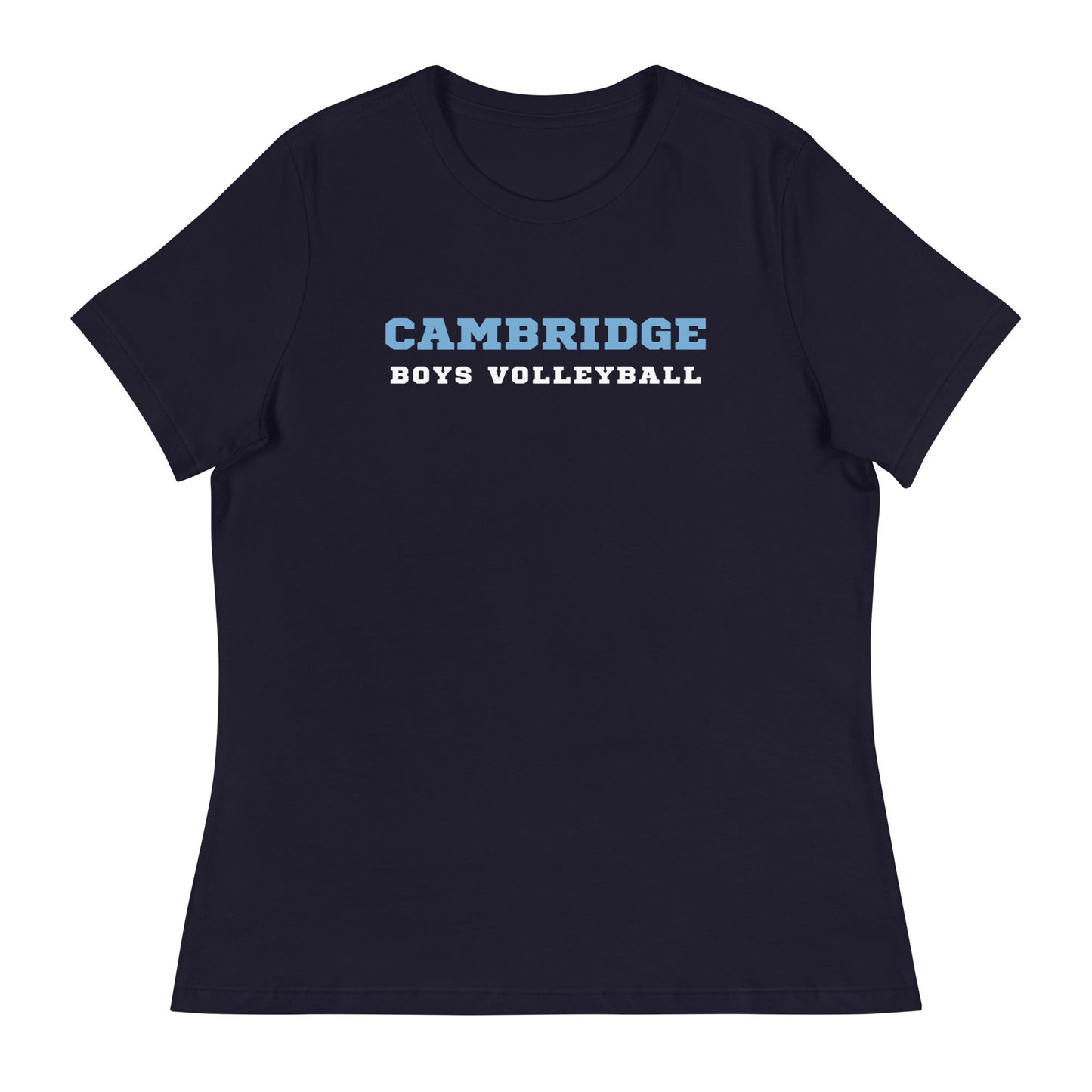Performance | Women's Relaxed T Shirt | Cambridge Volleyball | Block Script Logo
