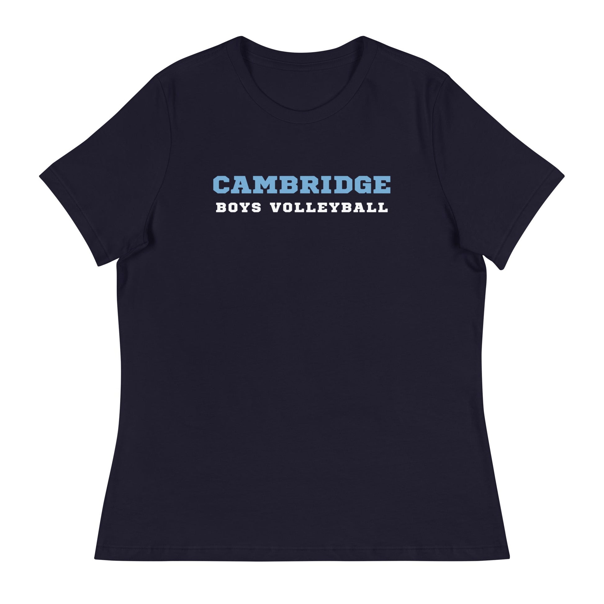 Performance | Women's Relaxed T Shirt | Cambridge Volleyball | Block Script Logo