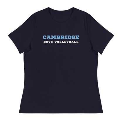 Performance | Women's Relaxed T Shirt | Cambridge Volleyball | Block Script Logo
