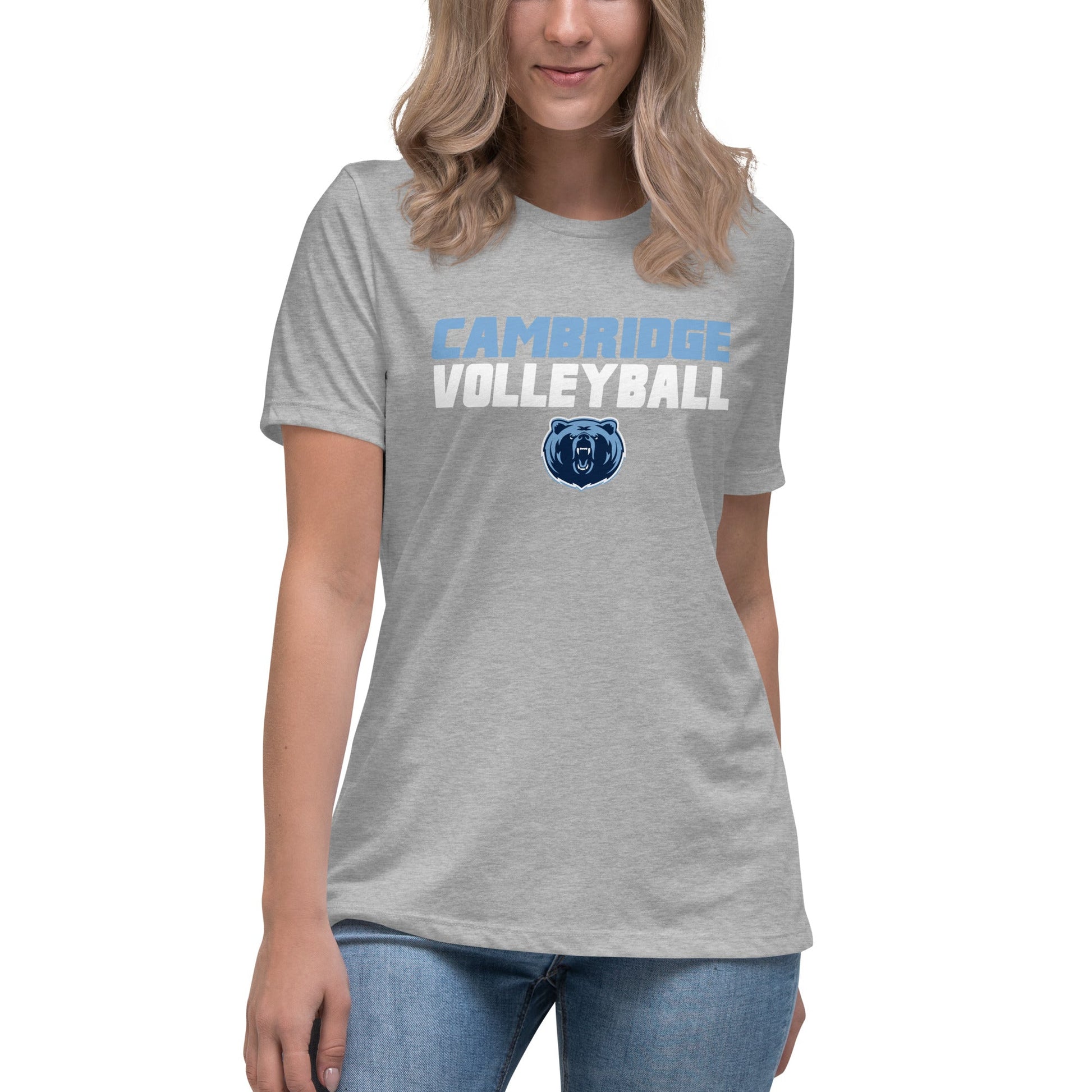 Performance | Women's Relaxed T Shirt | Cambridge Volleyball | Modern Logo
