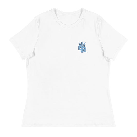 Performance | Women's Relaxed T Shirt | Cape Riptides Baseball | Crest Logo