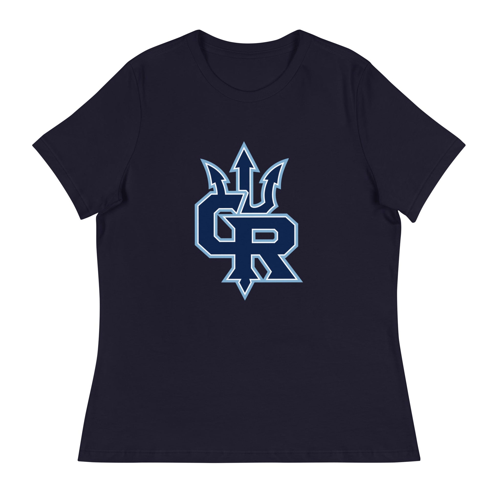 Performance | Women's Relaxed T Shirt | Cape Riptides Baseball | Emblem Logo