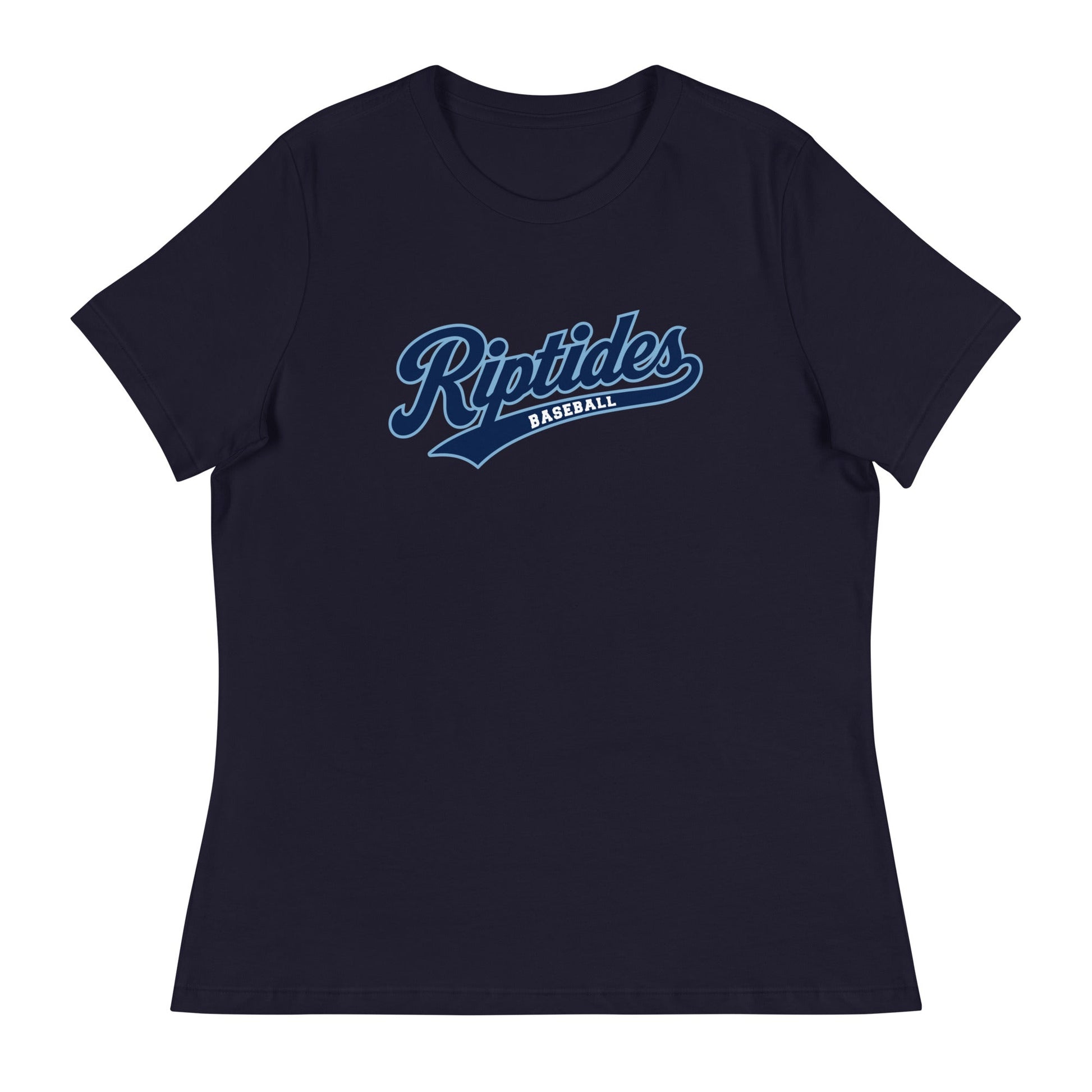 Performance | Women's Relaxed T Shirt | Cape Riptides Baseball | Modern Script Logo