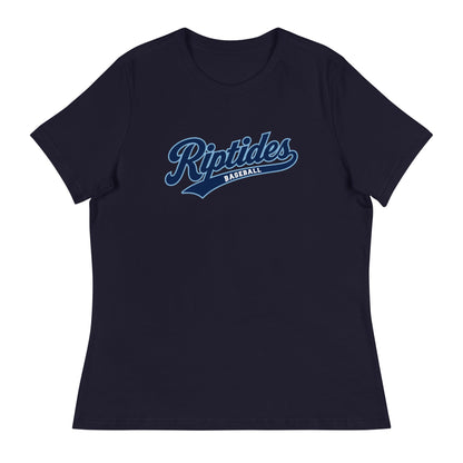 Performance | Women's Relaxed T Shirt | Cape Riptides Baseball | Modern Script Logo