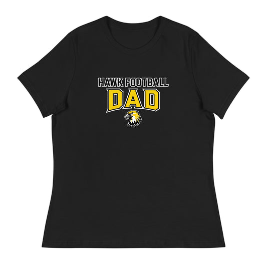 Performance | Women's Relaxed T Shirt | Cardinal Ohara Hawks | Football Dad Logo