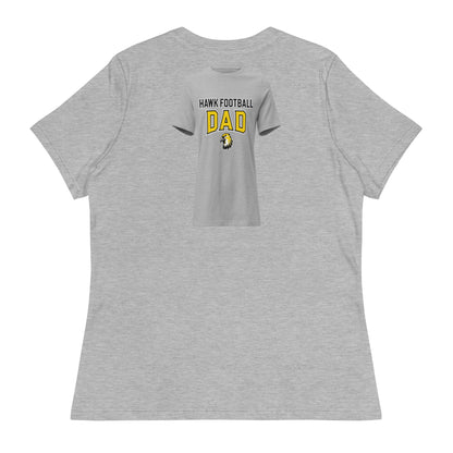 Performance | Women's Relaxed T Shirt | Cardinal Ohara Hawks | Football Dad Logo