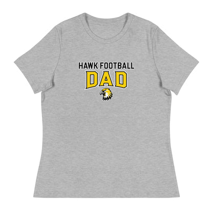 Performance | Women's Relaxed T Shirt | Cardinal Ohara Hawks | Football Dad Logo