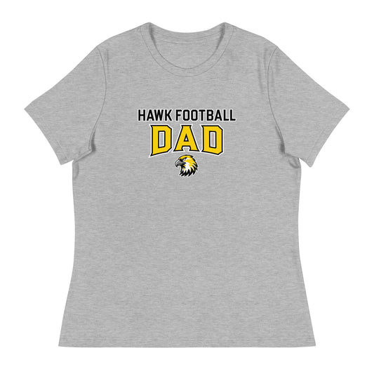 Performance | Women's Relaxed T Shirt | Cardinal Ohara Hawks | Football Dad Logo