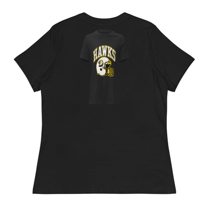 Performance | Women's Relaxed T Shirt | Cardinal Ohara Hawks | Football Helmet Logo