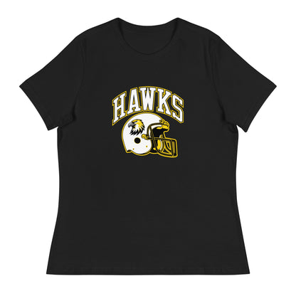 Performance | Women's Relaxed T Shirt | Cardinal Ohara Hawks | Football Helmet Logo