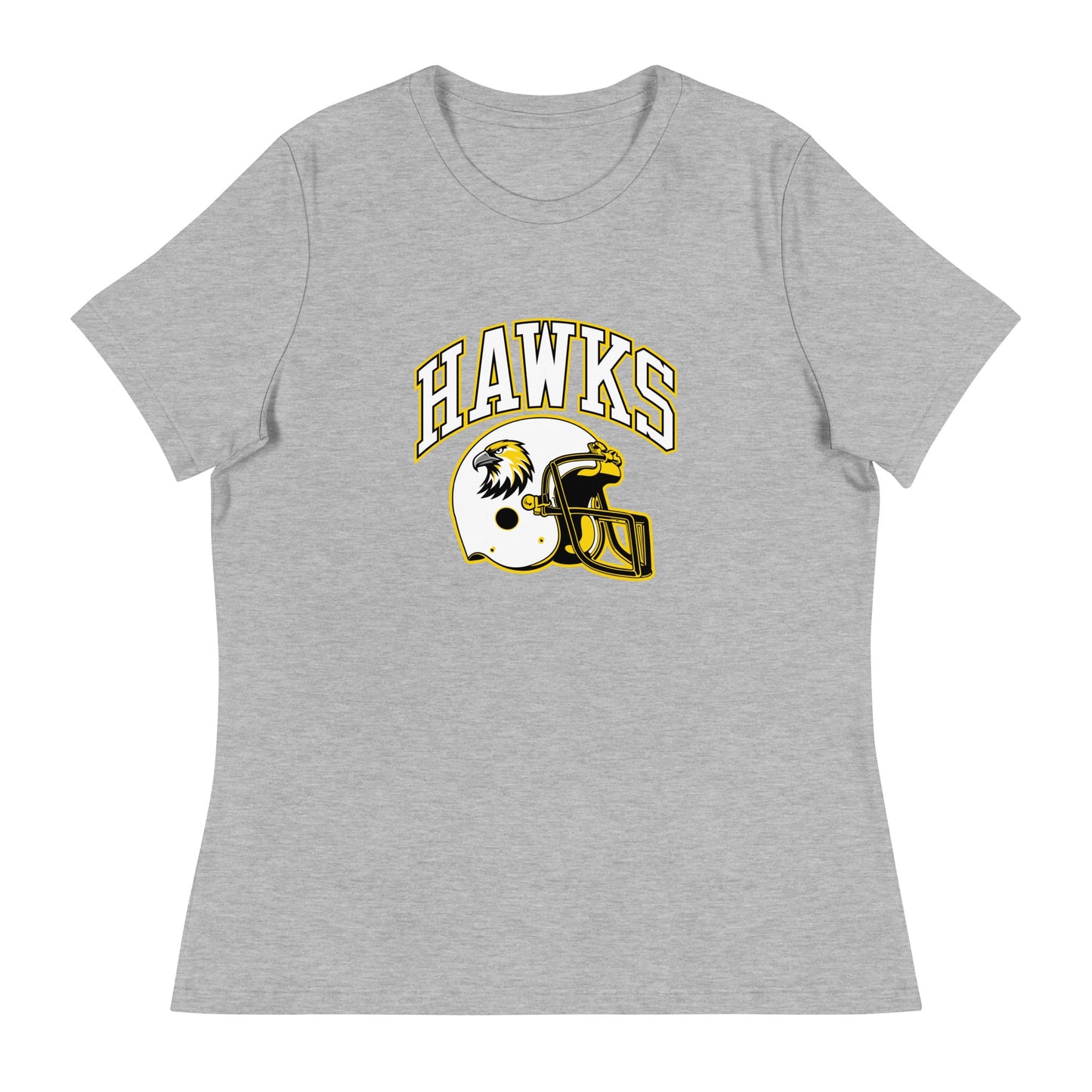 Performance | Women's Relaxed T Shirt | Cardinal Ohara Hawks | Football Helmet Logo