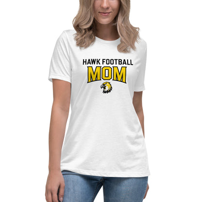 Performance | Women's Relaxed T Shirt | Cardinal Ohara Hawks | Football Mom Logo
