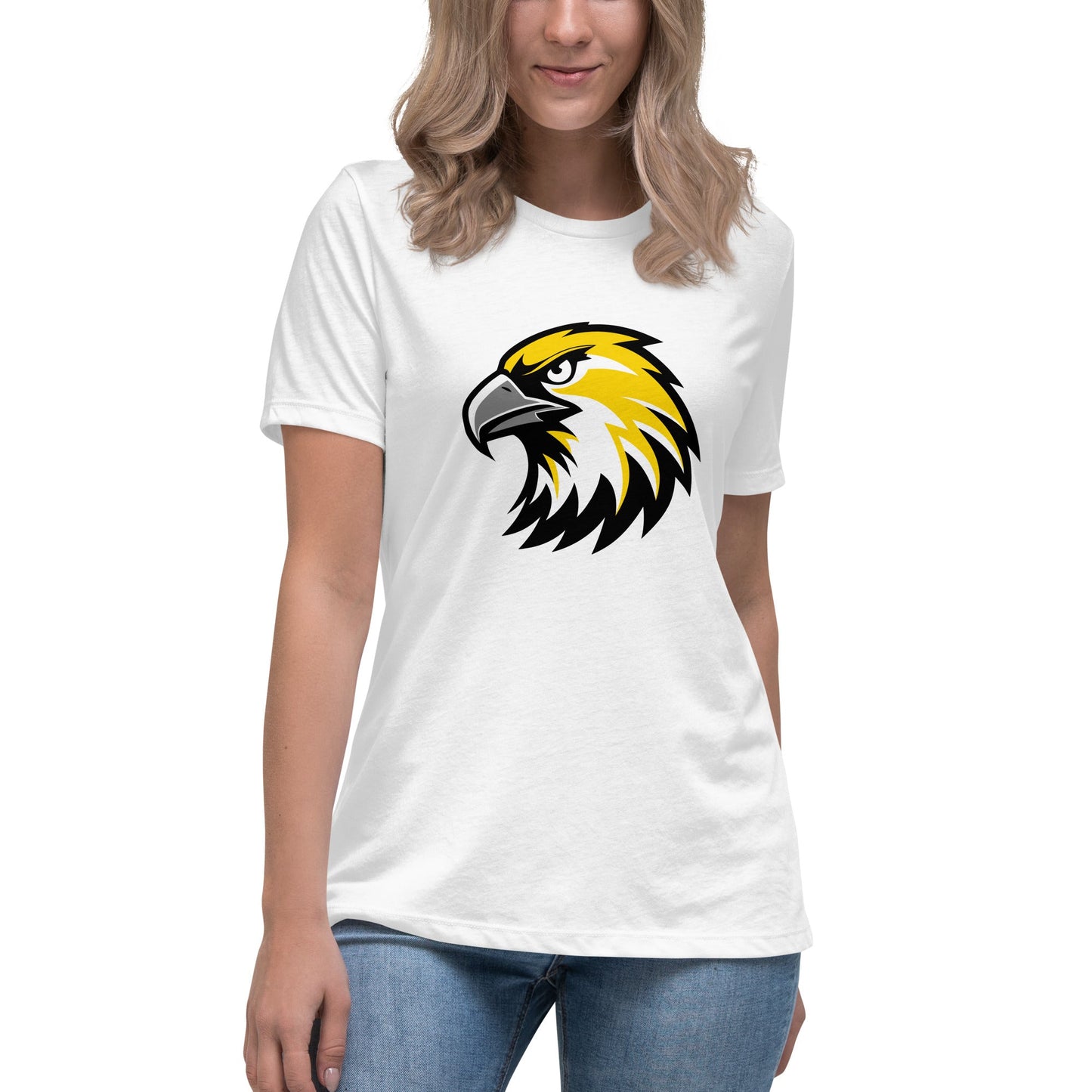 Performance | Women's Relaxed T Shirt | Cardinal Ohara Hawks | Gaze Icon Logo