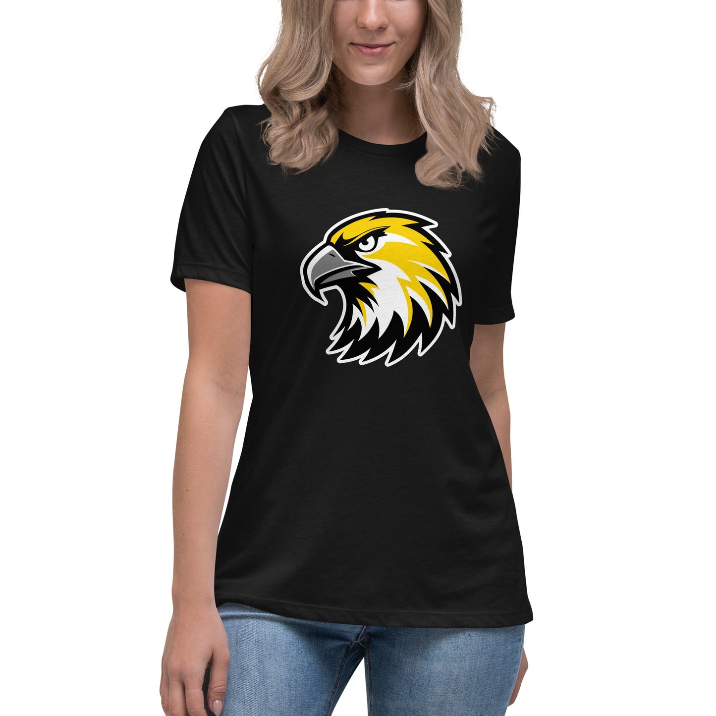 Performance | Women's Relaxed T Shirt | Cardinal Ohara Hawks | Gaze Icon Logo