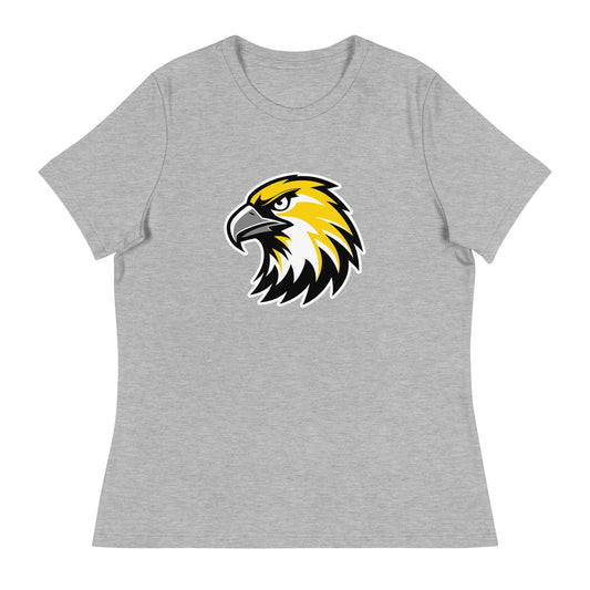 Performance | Women's Relaxed T Shirt | Cardinal Ohara Hawks | Gaze Icon Logo