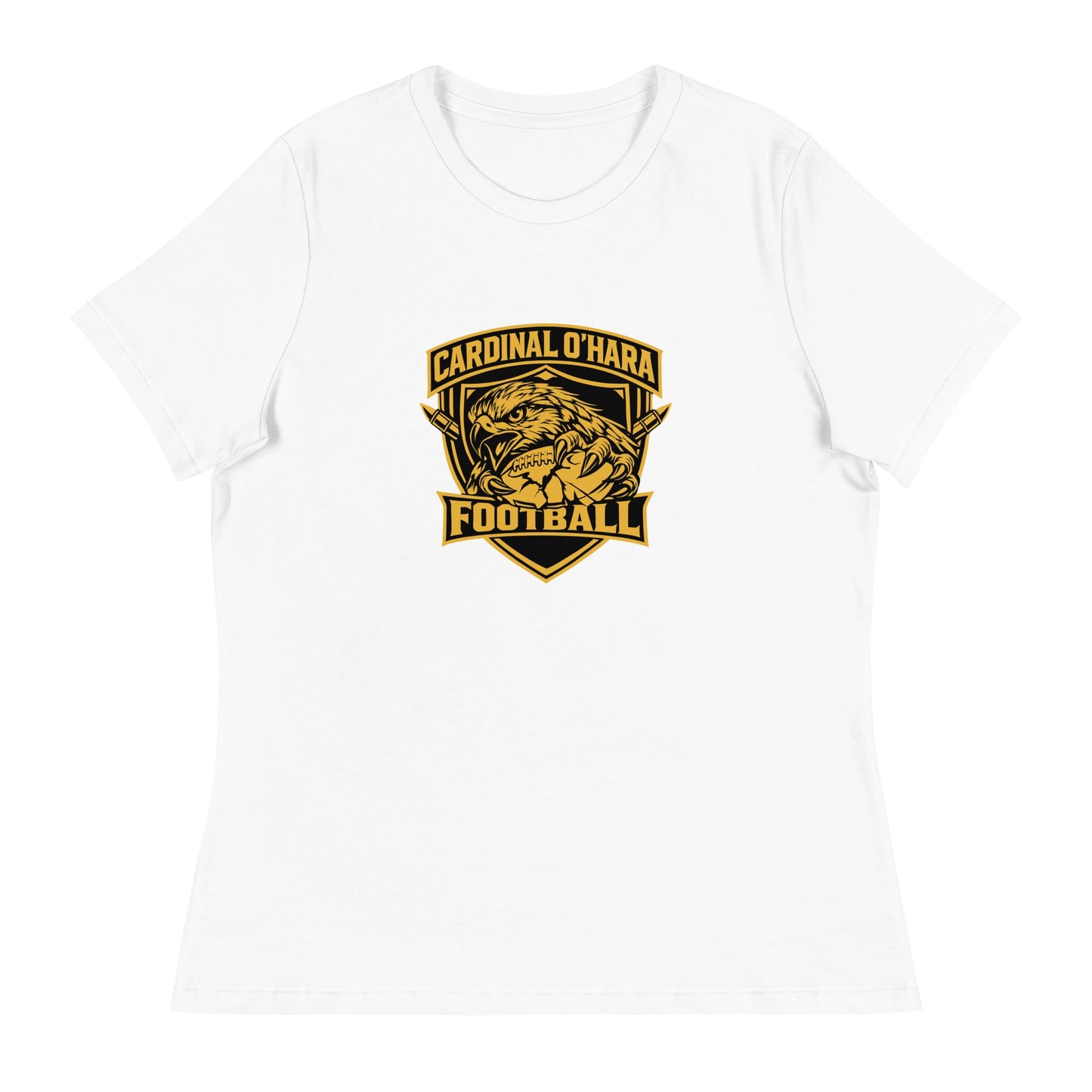 Performance | Women's Relaxed T Shirt | Cardinal Ohara Hawks | Shield Logo