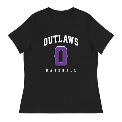 Performance | Women's Relaxed T Shirt | Carolina Outlaws Baseball | Atheltics Logo