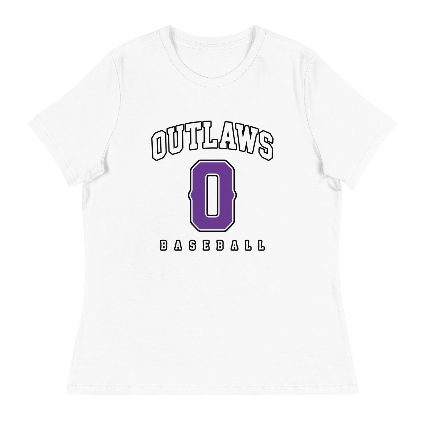 Performance | Women's Relaxed T Shirt | Carolina Outlaws Baseball | Atheltics Logo