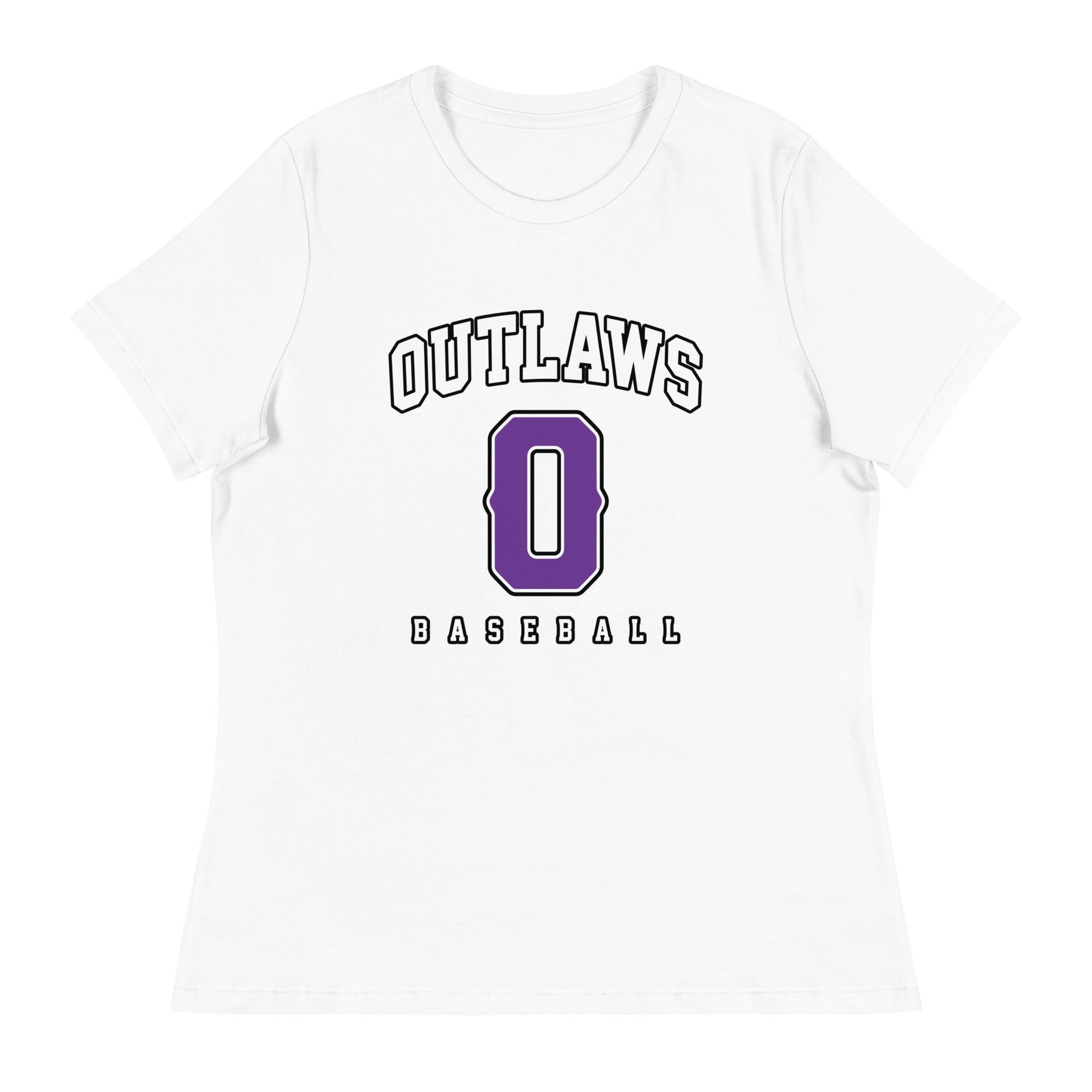Performance | Women's Relaxed T Shirt | Carolina Outlaws Baseball | Atheltics Logo