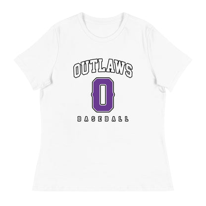 Performance | Women's Relaxed T Shirt | Carolina Outlaws Baseball | Atheltics Logo