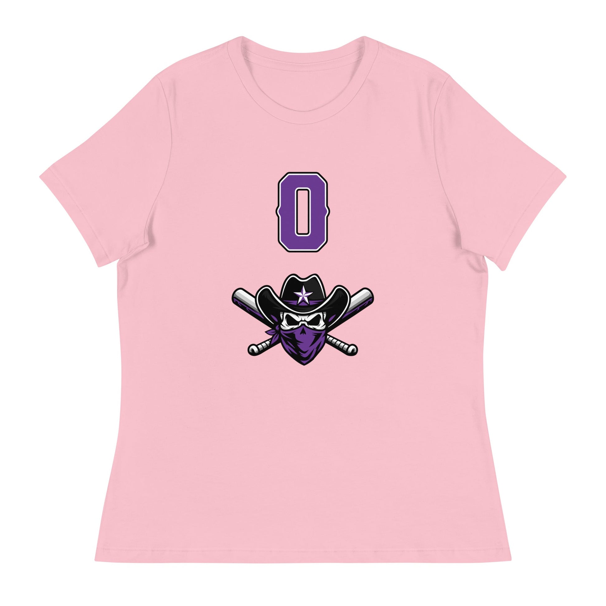 Performance | Women's Relaxed T Shirt | Carolina Outlaws Baseball | Purple Renegades Logo