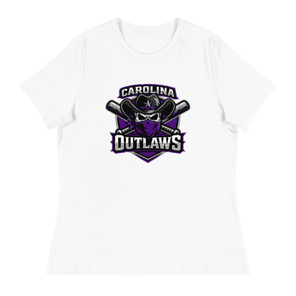Performance | Women's Relaxed T Shirt | Carolina Outlaws Baseball | Shield Logo