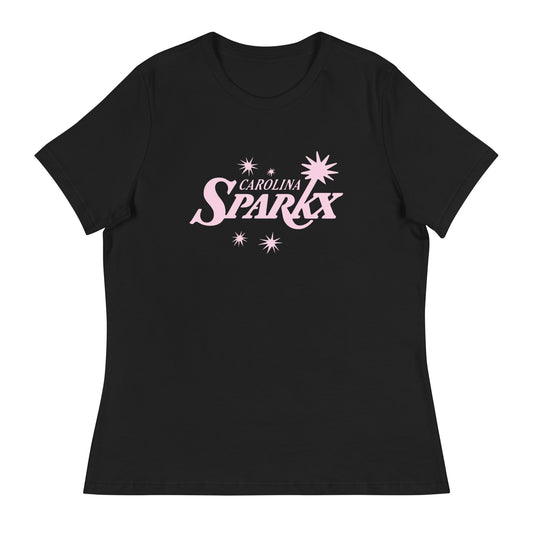 Performance | Women's Relaxed T Shirt | Carolina Sparkx | Modern Script Logo