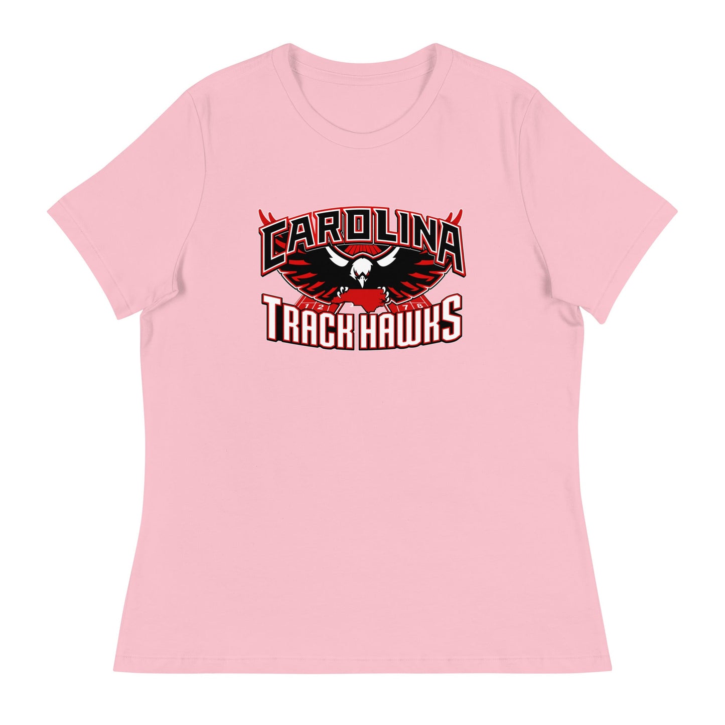 Performance | Women's Relaxed T Shirt | Carolina track Hawks | Emblem Logo