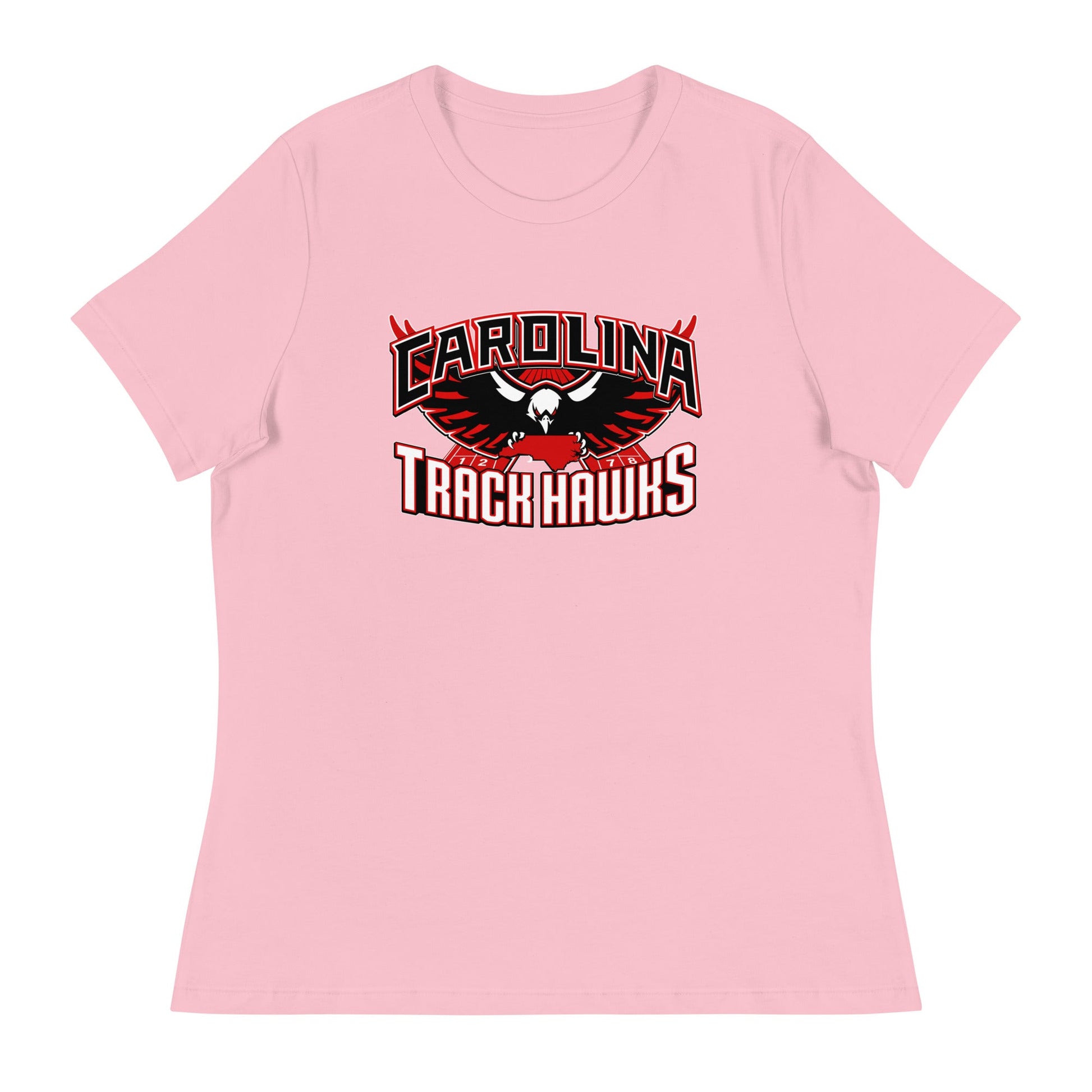 Performance | Women's Relaxed T Shirt | Carolina track Hawks | Emblem Logo