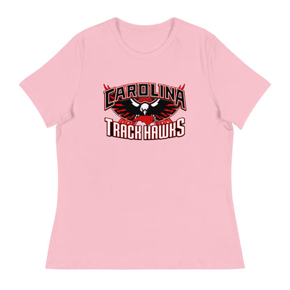 Performance | Women's Relaxed T Shirt | Carolina track Hawks | Emblem Logo