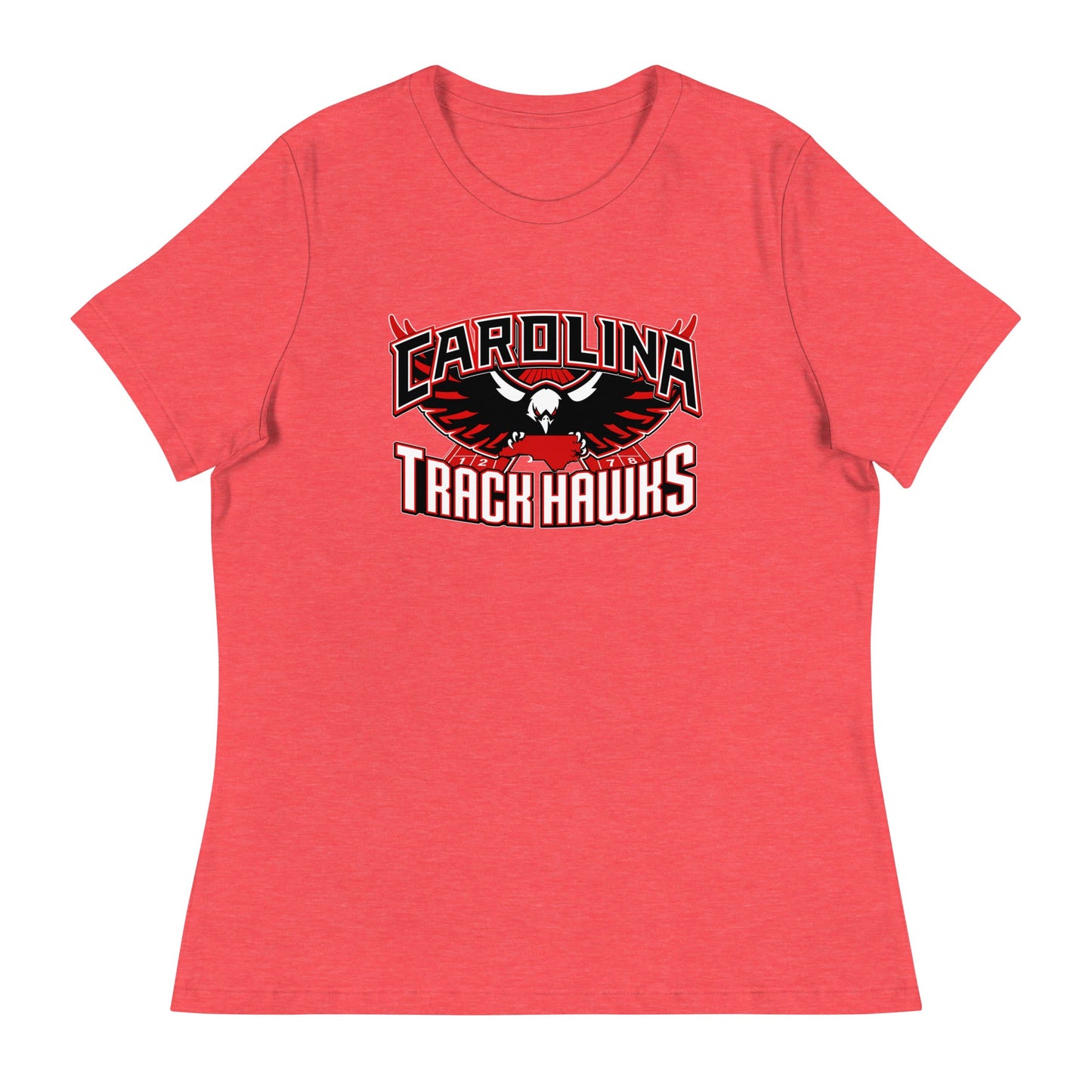 Performance | Women's Relaxed T Shirt | Carolina track Hawks | Emblem Logo