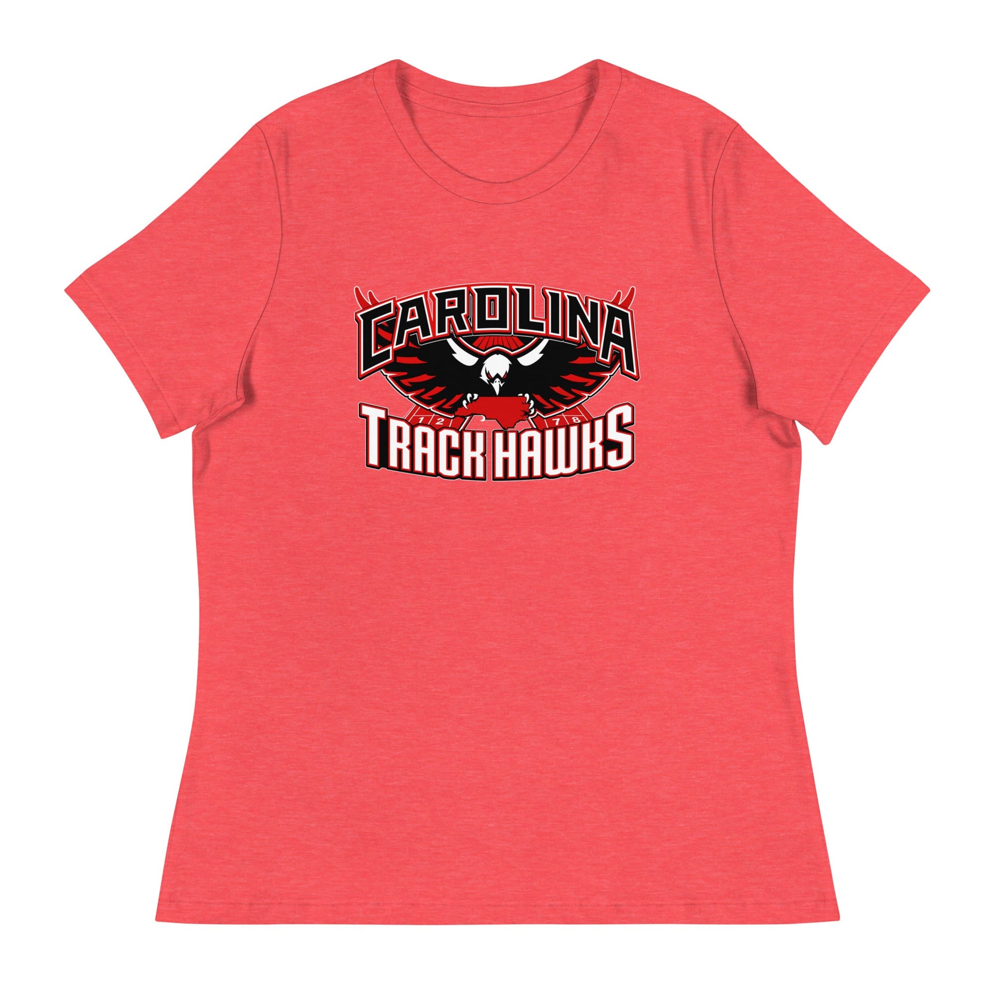 Performance | Women's Relaxed T Shirt | Carolina track Hawks | Emblem Logo