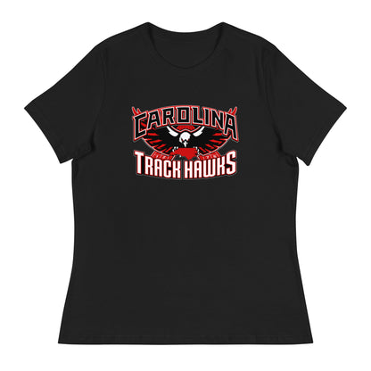 Performance | Women's Relaxed T Shirt | Carolina track Hawks | Emblem Logo
