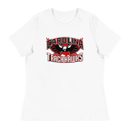 Performance | Women's Relaxed T Shirt | Carolina track Hawks | Emblem Logo