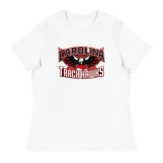 Performance | Women's Relaxed T Shirt | Carolina track Hawks | Emblem Logo