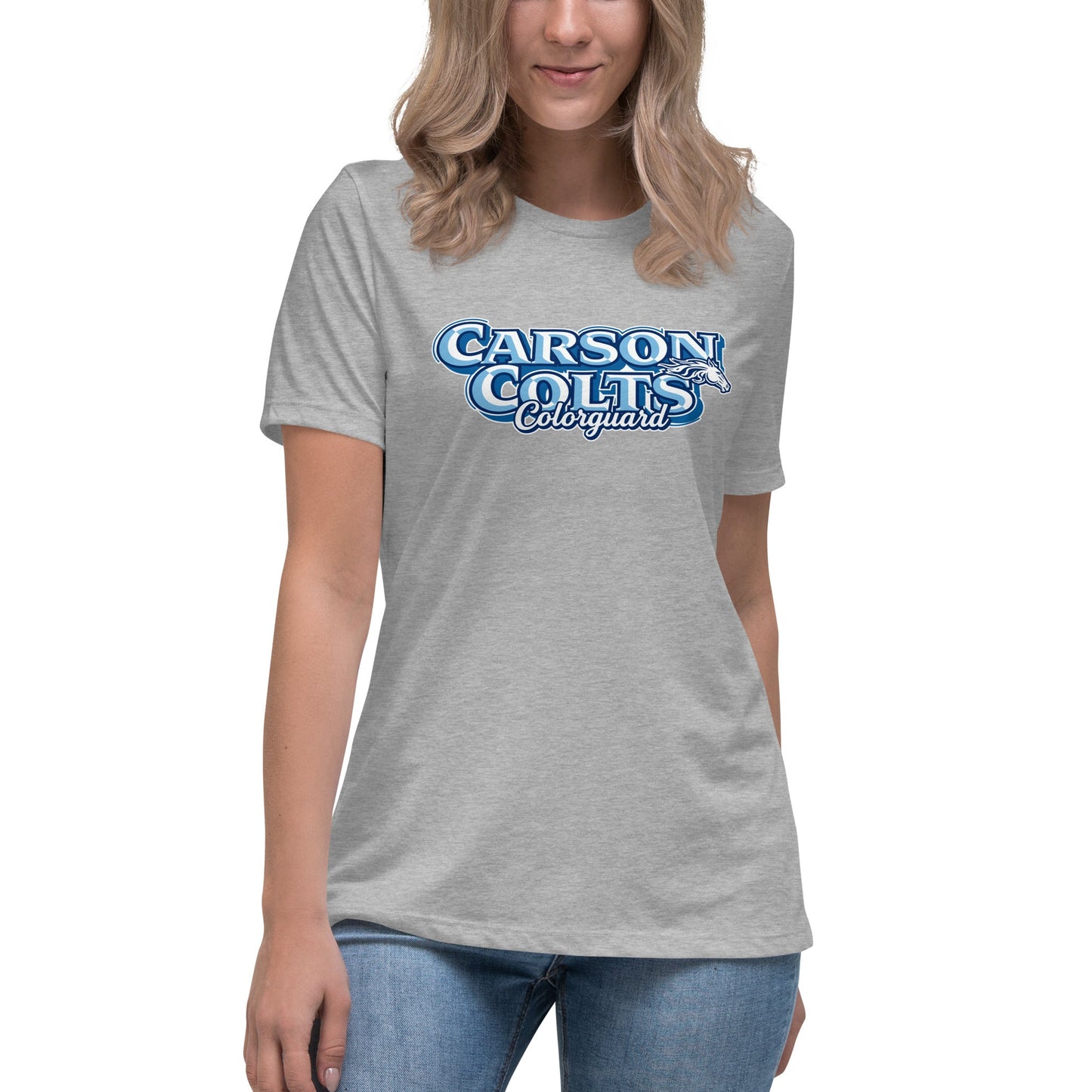 Performance | Women's Relaxed T Shirt | Carson Colorguard | Colts Logo