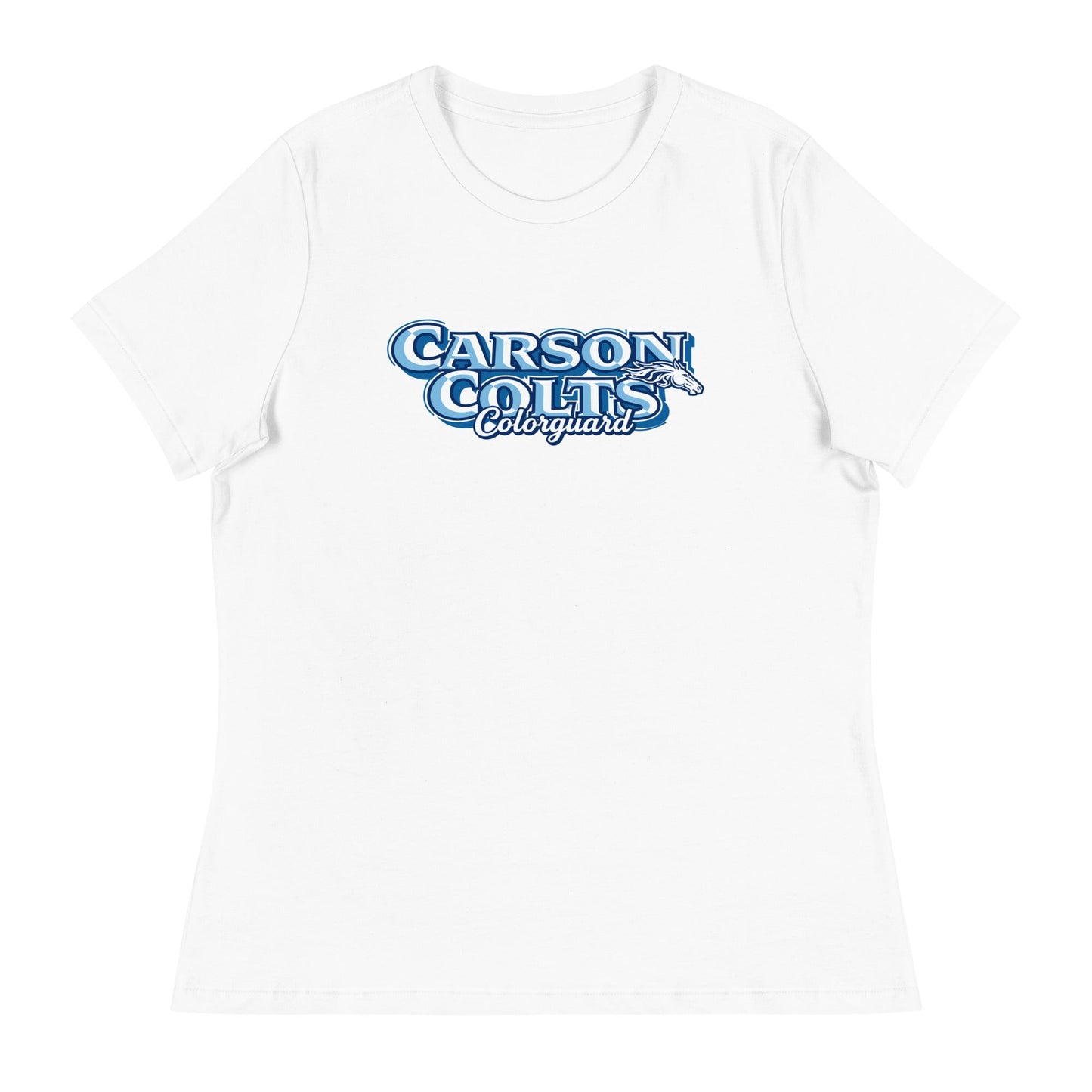 Performance | Women's Relaxed T Shirt | Carson Colorguard | Colts Logo