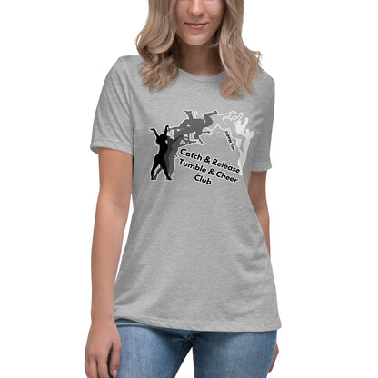 Performance | Women's Relaxed T Shirt | Catch & Release Tumble & Cheer Club | Tumble Logo