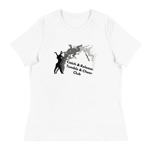 Performance | Women's Relaxed T Shirt | Catch & Release Tumble & Cheer Club | Tumble Logo