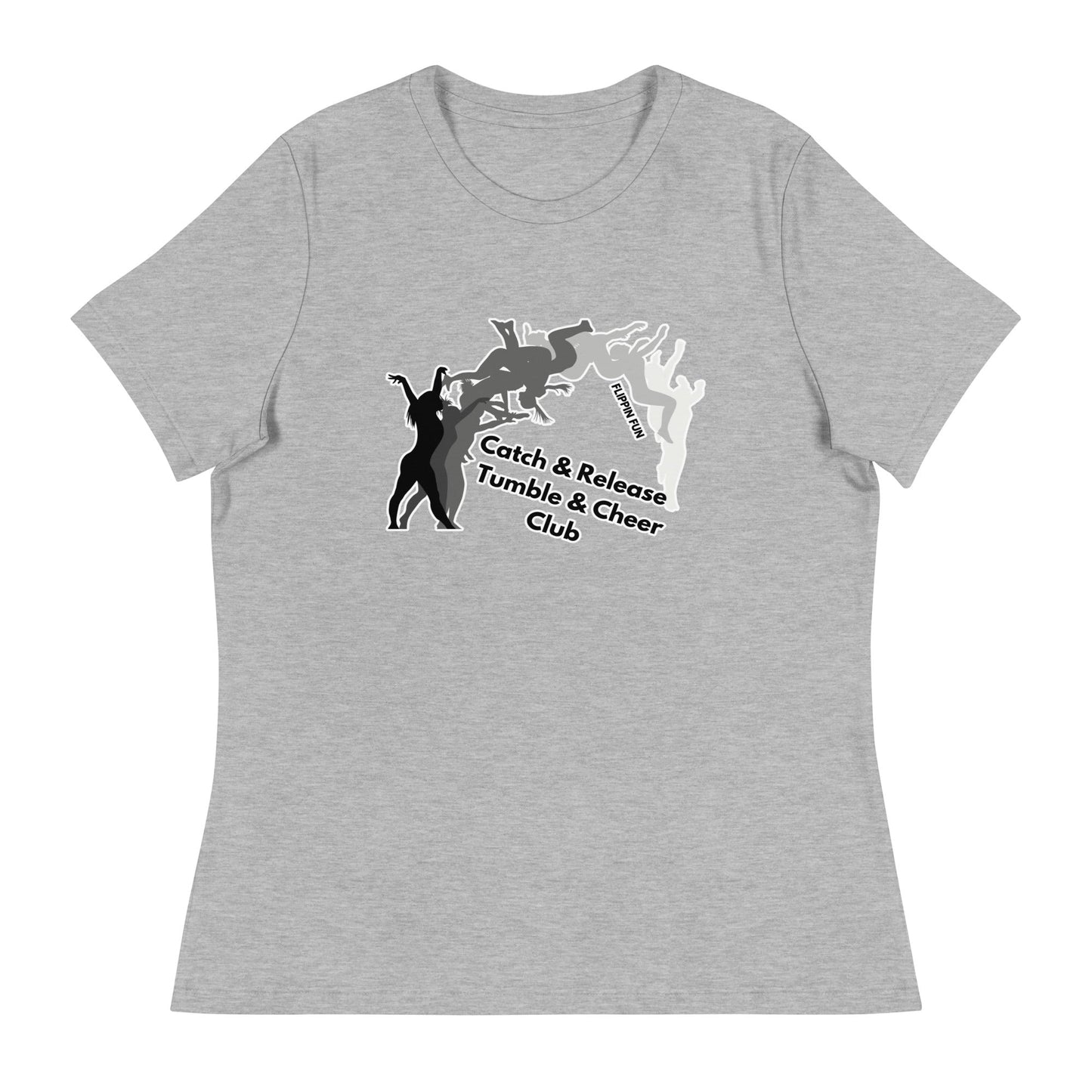 Performance | Women's Relaxed T Shirt | Catch & Release Tumble & Cheer Club | Tumble Logo