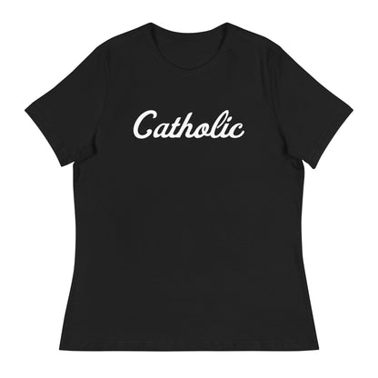 Performance | Women's Relaxed T Shirt | Catholic High School | Script Logo