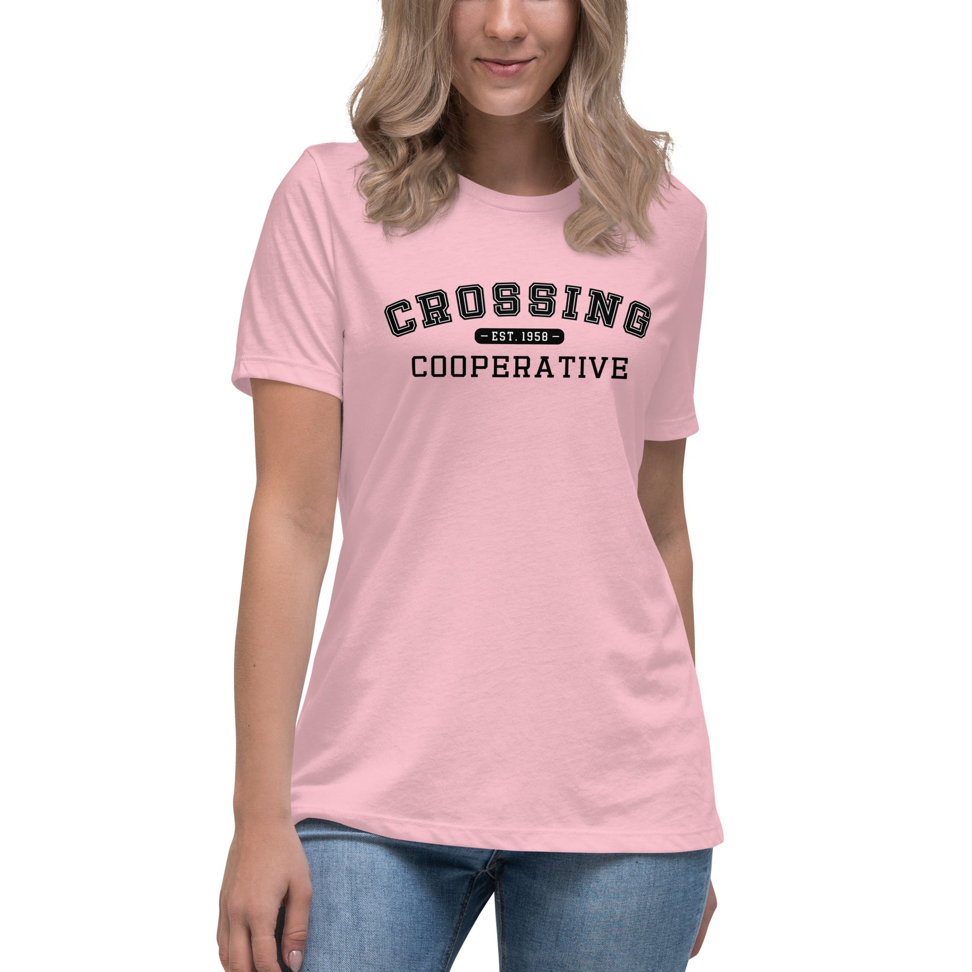 Performance | Women's Relaxed T Shirt | CCNS | Collegiate Logo