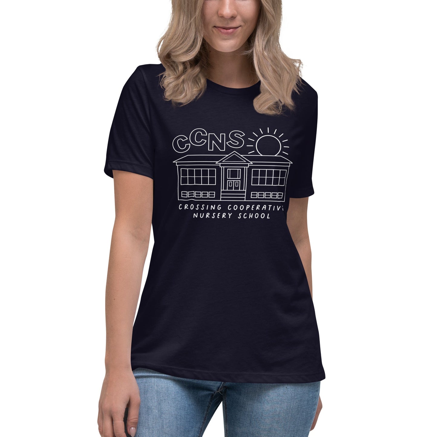 Performance | Women's Relaxed T Shirt | CCNS | School Logo