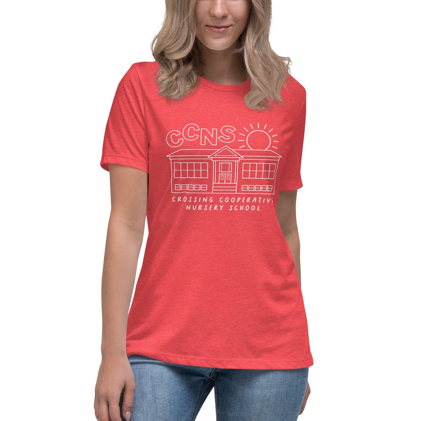 Performance | Women's Relaxed T Shirt | CCNS | School Logo