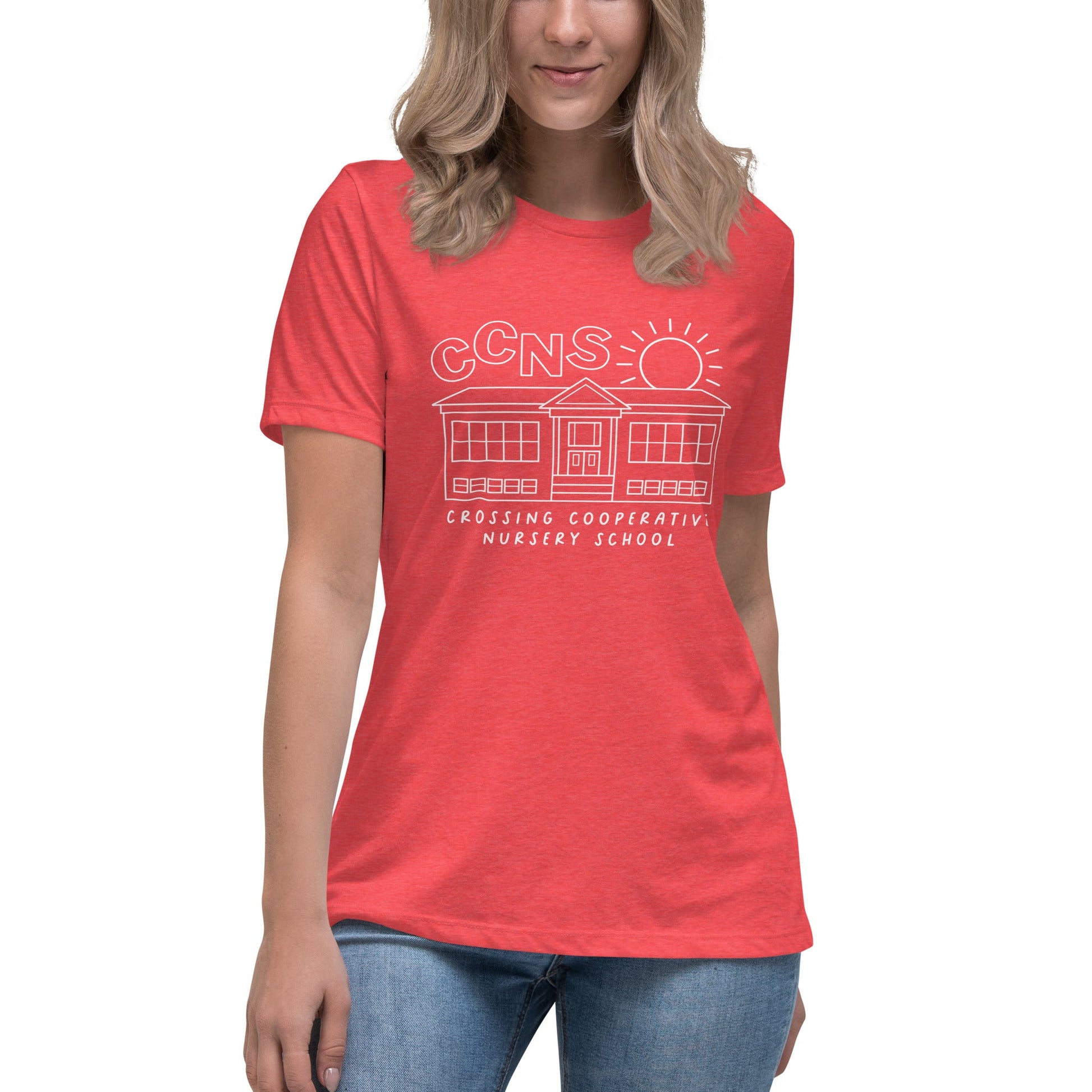 Performance | Women's Relaxed T Shirt | CCNS | School Logo
