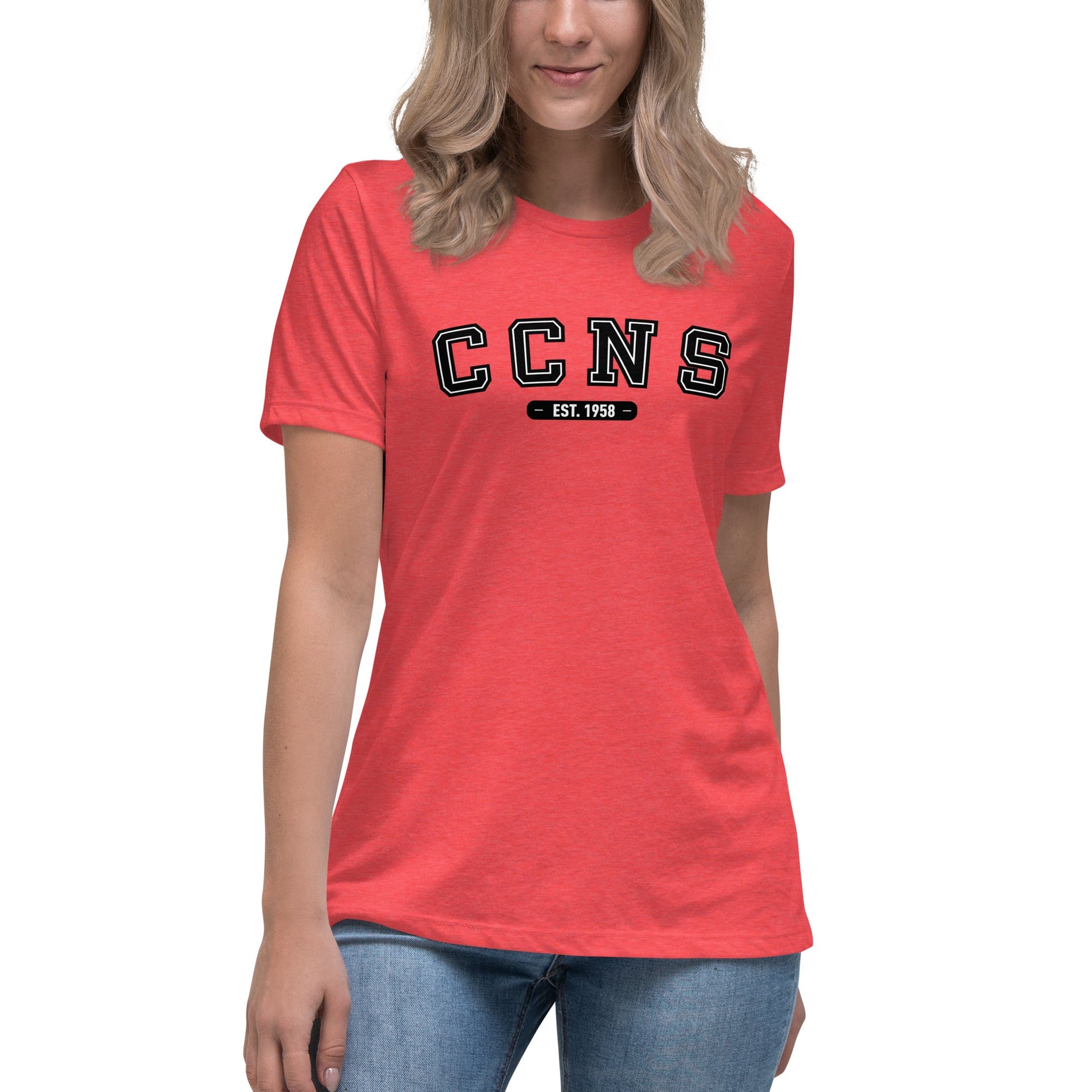 Performance | Women's Relaxed T Shirt | CCNS | Script Logo